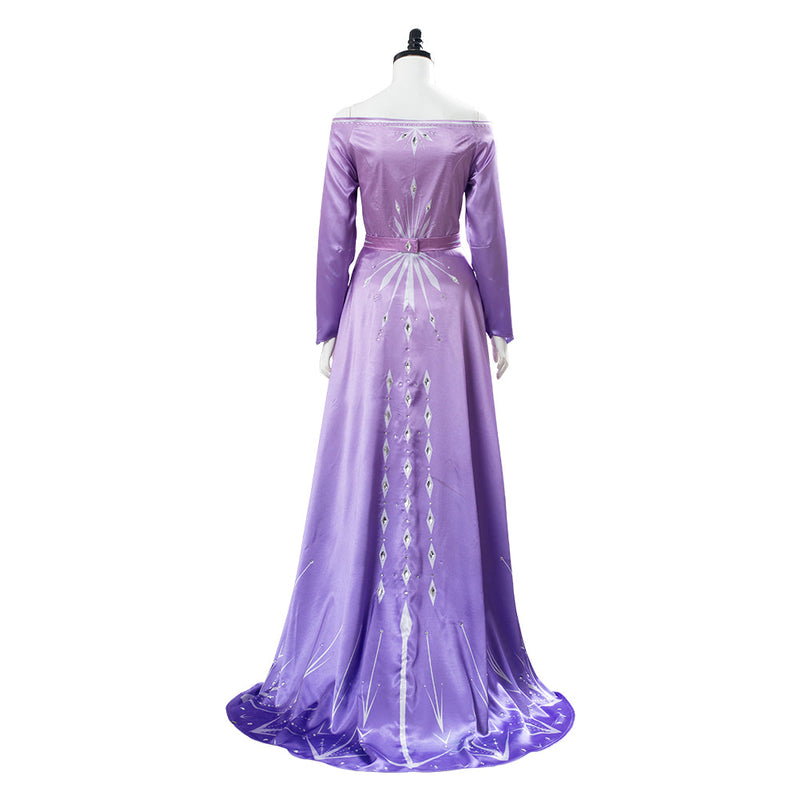 Frozen 2 Elsa Dress Nightgown Gown Pink Arendelle Bedroom Dress Purple Violet Cosplay Costume