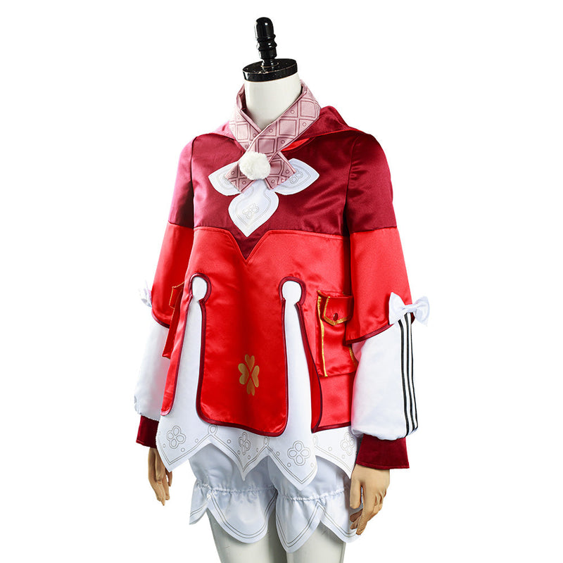 Game Genshin Impact Klee Coat Hat Outfits Halloween Carnival Suit Cosplay Costume