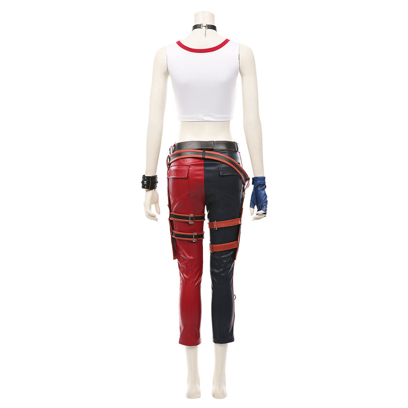 Suicide Squad: Kill the Justice League-Harleen Quinzel T-shirt Pants Outfits Halloween Carnival Suit Cosplay Costume