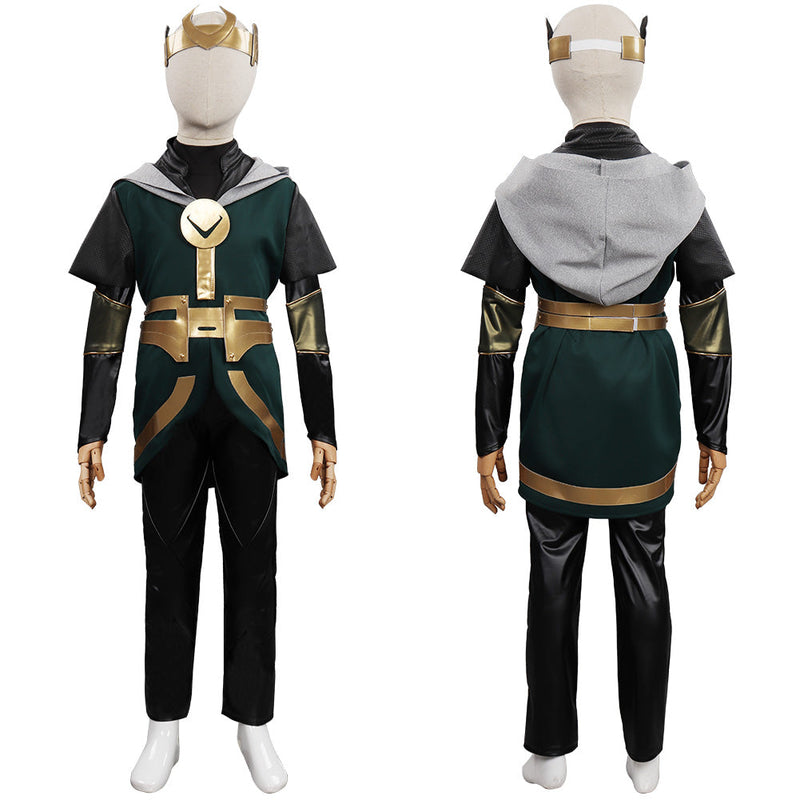 Loki Season 1 Kids Children Costumes Halloween Carnival Suit Cosplay Costume