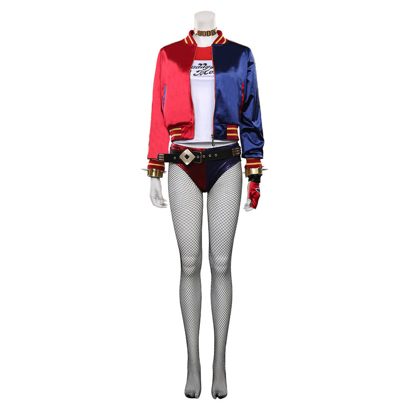 Suicide Squad Harleen Quinzel T-shirt Pants Outfits Halloween Carnival Suit Cosplay Costume