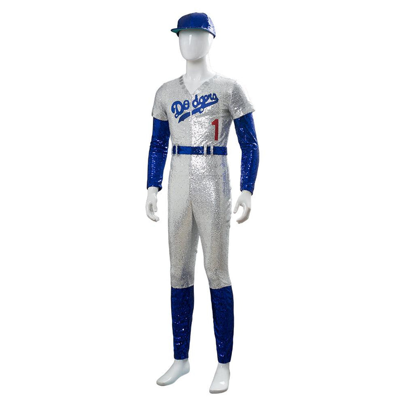 Rocketman Elton John Dodgers Baseball Uniform Cosplay Costume