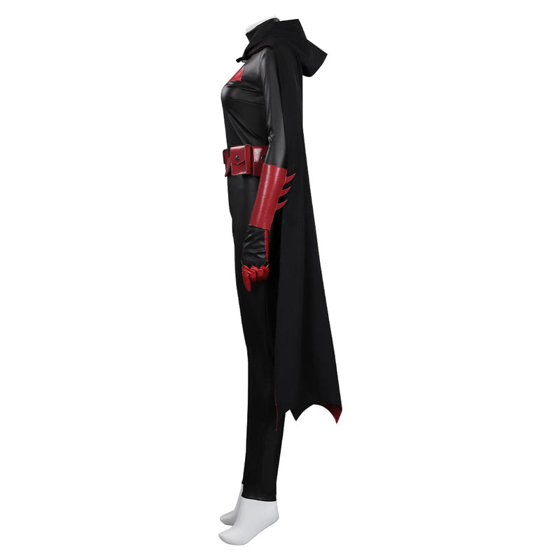 Catwoman: Hunted - Batwoman Cosplay Costume Jumpsuit Cloak Outfits Halloween Carnival Suit