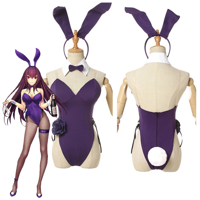 Fate/Grand Order Scáthach/Sgathaich Bunny Girls Outfits Halloween Carnival Suit Cosplay Costume