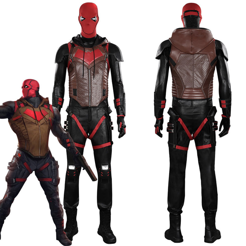 Gotham Knights Red Hood Jason Todd Outfits Halloween Carnival Suit Cosplay Costume