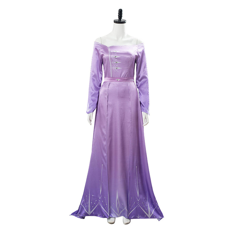 Frozen 2 Elsa Dress Nightgown Gown Pink Arendelle Bedroom Dress Purple Violet Cosplay Costume