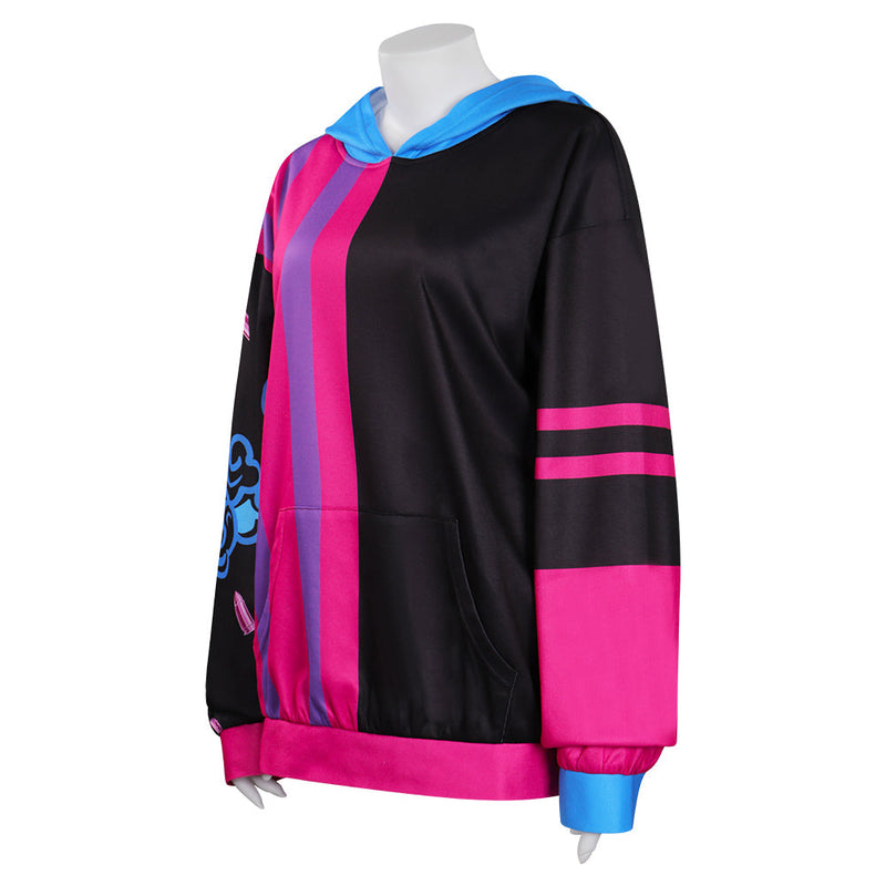 Arcane: League of Legends Jinx LOL Hoodie Hooded Sweatshirt Cosplay Costume