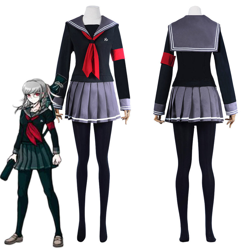 Super Danganronpa 2: Goodbye Desperate Academy-Peko Pekoyama School Uniform Dress Outfits Halloween Carnival Suit Cosplay Costume