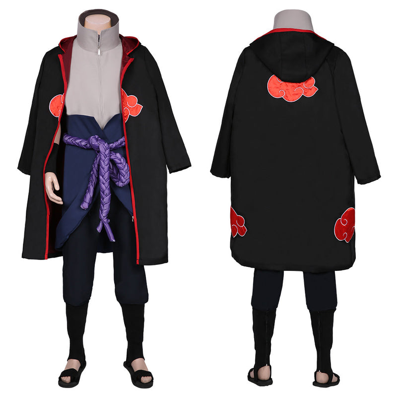 NARUTO Uchiha Sasuke Coat Pants Outfits Halloween Carnival Suit Cosplay Costume