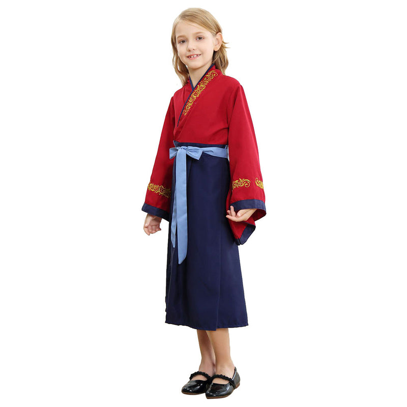 Traditional Chinese Dress Mulan Princess Dress For Little Girl Cosplay Costume