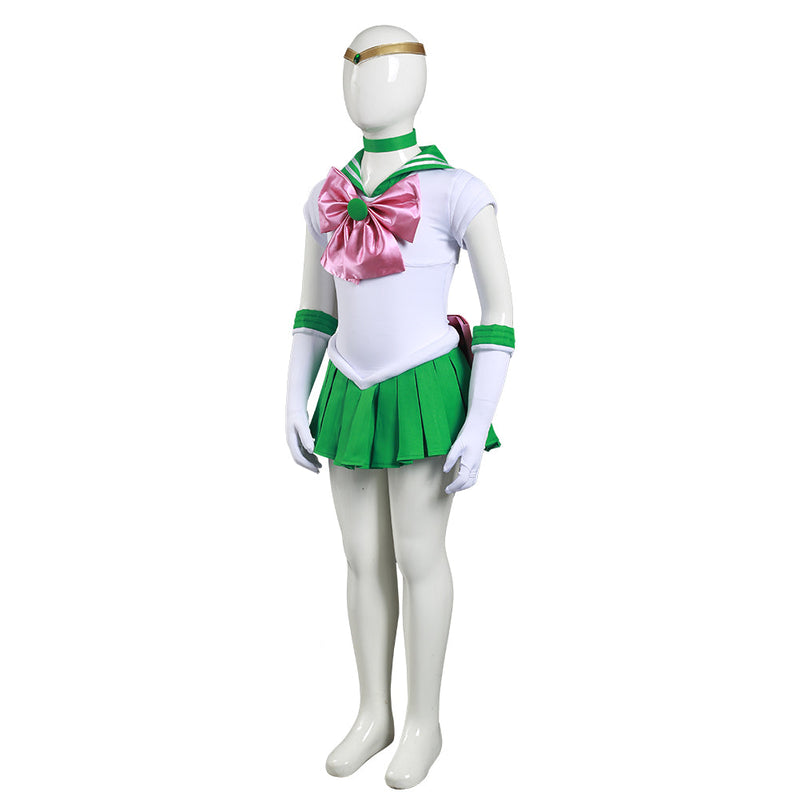 Sailor Moon Kino Makoto Kids Children Girls Dress Outfits Halloween Carnival Suit Cosplay Costume