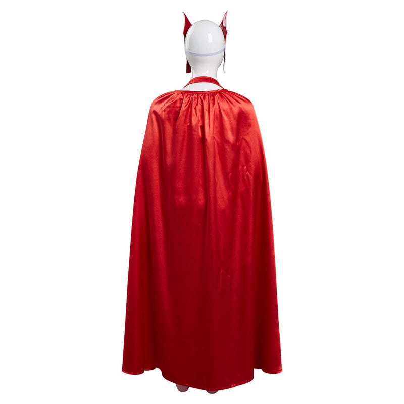 WandaVision Scarlet Witch Wanda Maximoff Costume for Kids Children Cosplay Costume