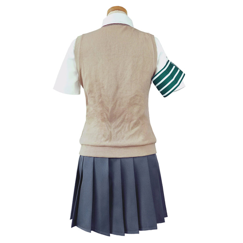 Anime A Certain Scientific Railgun Misaka Mikoto/Shirai Kuroko School Uniform Top Skirt Outfit Halloween Carnival Costume Cosplay Costume