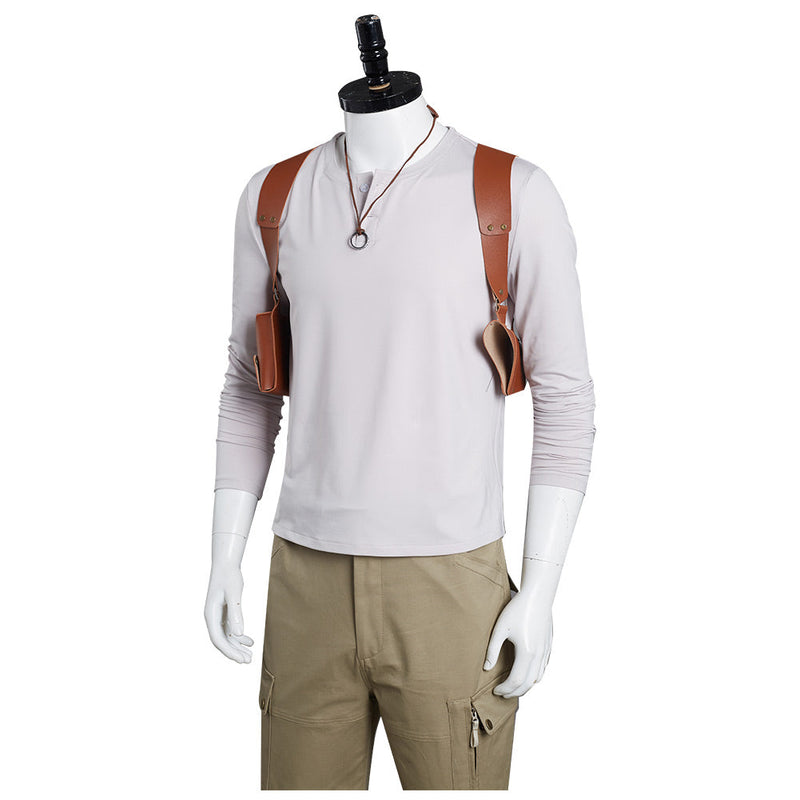 Uncharted 2022 Nathan Drake Cosplay Costume Outfits Halloween Carnival Suit