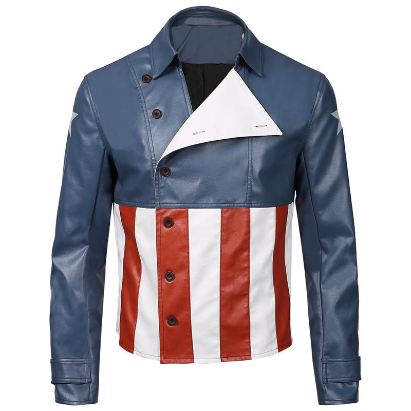 Avengers Game-Captain America Jacket Coat Cosplay Costume