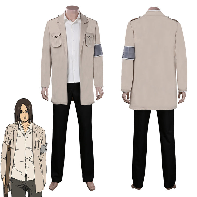 Attack on Titan Cloak Shingeki no Kyojin Eren Jaeger Outfits Halloween Carnival Suit Cosplay Costume