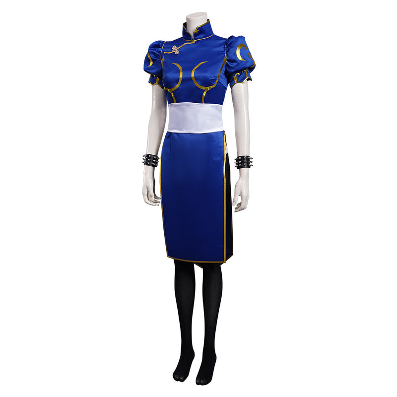 Street Fighter SF Chun Li Cheongsam Dress Outfits Halloween Carnival Suit Cosplay Costume