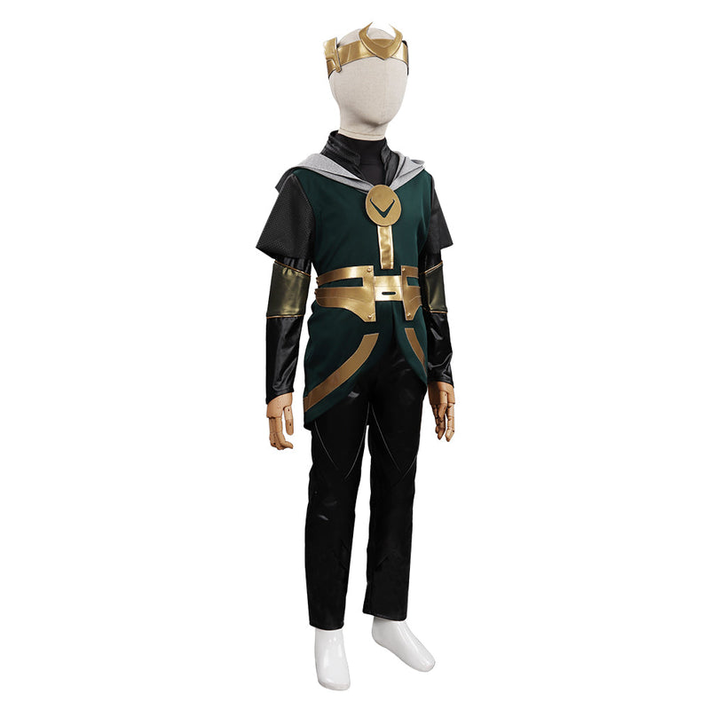 Loki Season 1 Kids Children Costumes Halloween Carnival Suit Cosplay Costume