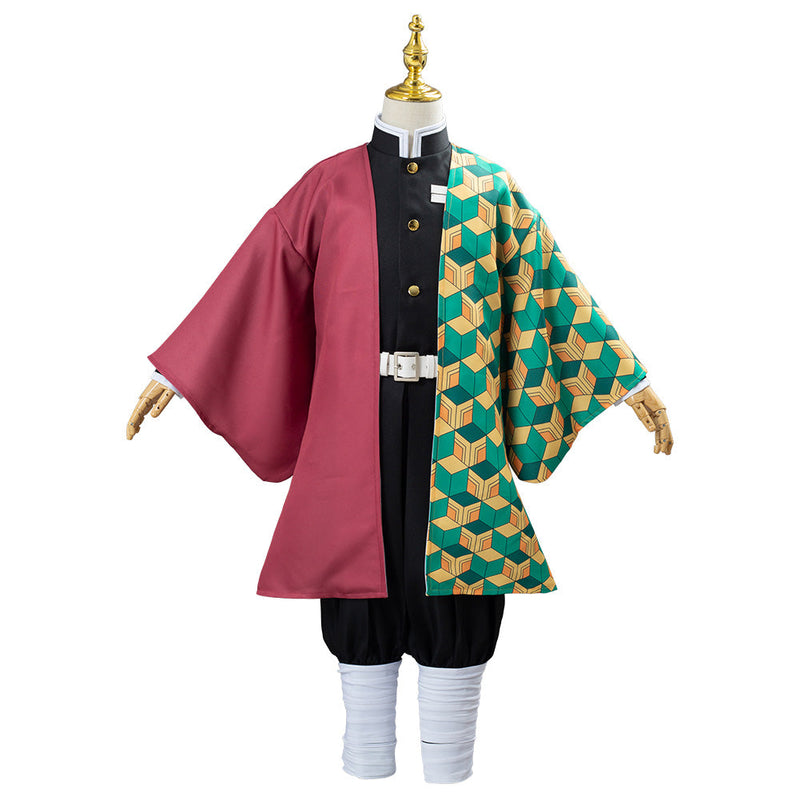 Kids Children Demon Slayer Kimetsu no Yaiba Tomioka Giyuu Uniform Outfit Anime Cosplay Costume