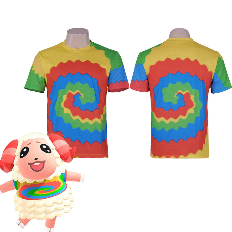 Animal Crossing: New Horizons-Dom Print T-shirt Cosplay Costume