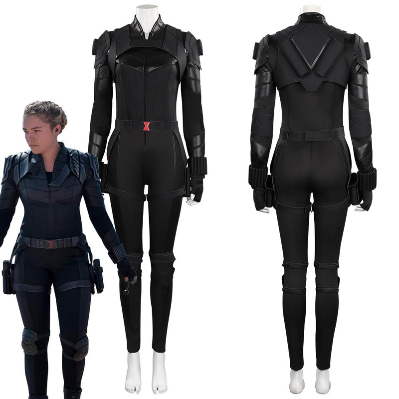 Black Widow Yelena Belova Jumpsuit Outfits Halloween Carnival Cosplay Costume