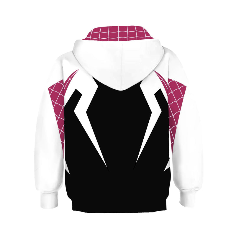 Boys Hoodie Spider-Man: Into the Spider-Verse Miles Morales Gwen 3D Sweatshirt Kids