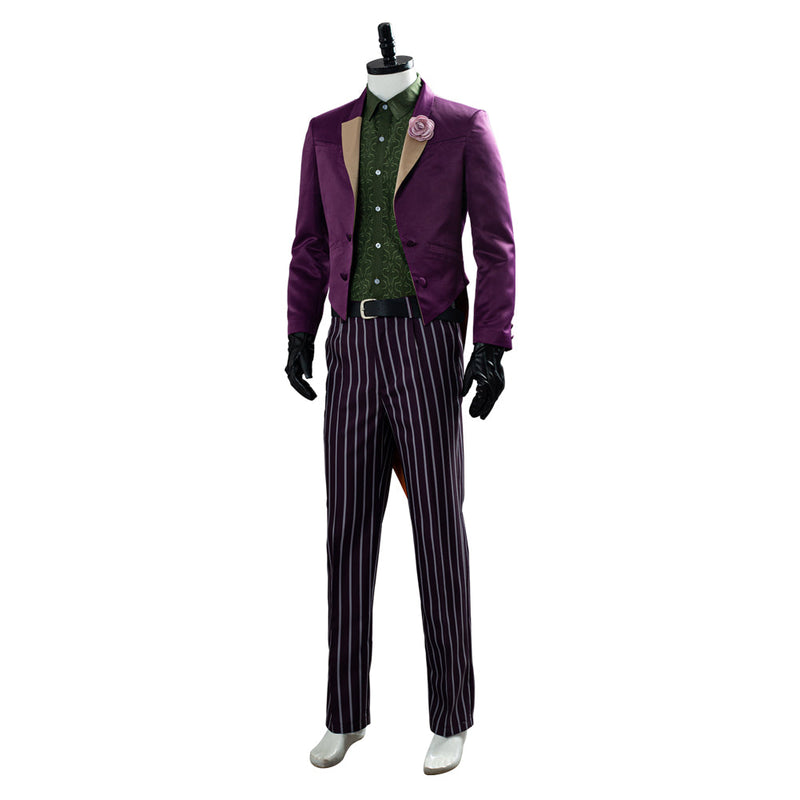 Mortal Kombat 11 The Joker Coat Pants Outfit Halloween Carnival Suit Cosplay Costume