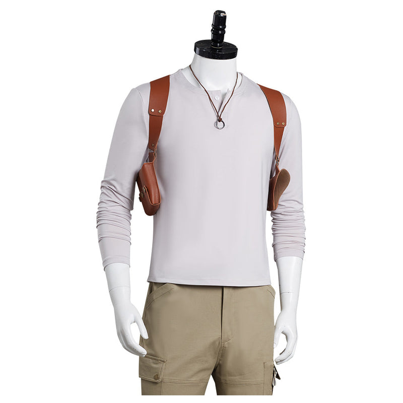 Uncharted 2022 Nathan Drake Cosplay Costume Outfits Halloween Carnival Suit