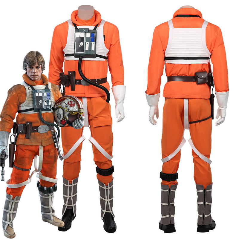 Star Wars Luke Skywalker Pilot Jumpsuit Halloween Carnival Suit Cosplay Costume