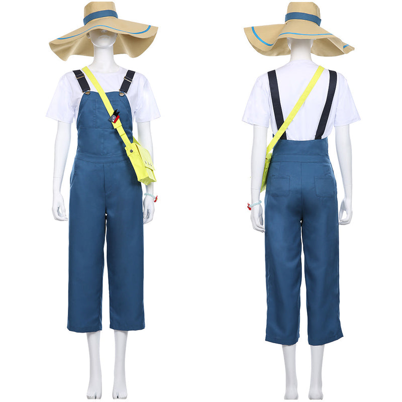 My Hero Academia Heroes: Rising Katsuma T-shirt Dungarees Jumpsuits Set Cosplay Costume