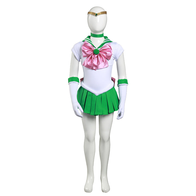 Sailor Moon Kino Makoto Kids Children Girls Dress Outfits Halloween Carnival Suit Cosplay Costume