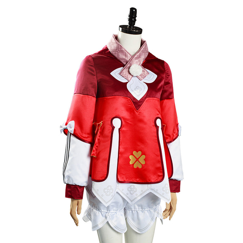 Game Genshin Impact Klee Coat Hat Outfits Halloween Carnival Suit Cosplay Costume