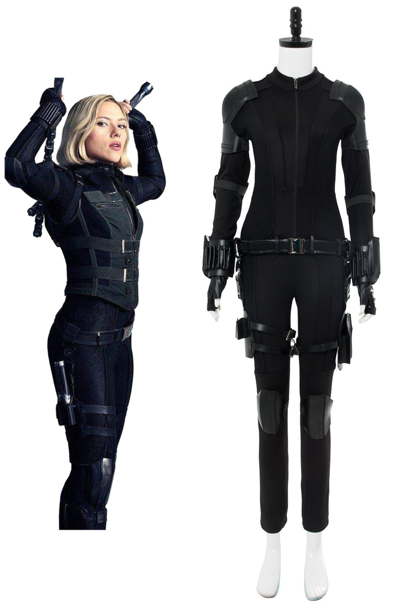 Avengers 3 :Infinity War Black Widow Natasha Romanoff Outfit Cosplay Costume whole set