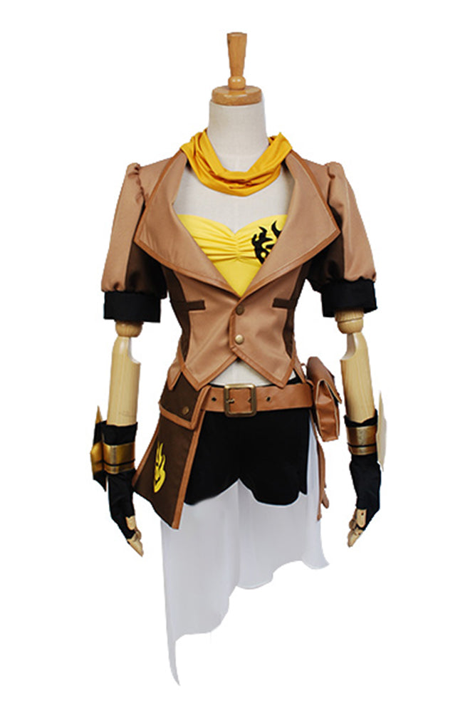 RWBY Rooster Teeth Yellow Trailer Yang Xiao Long Cosplay Costume