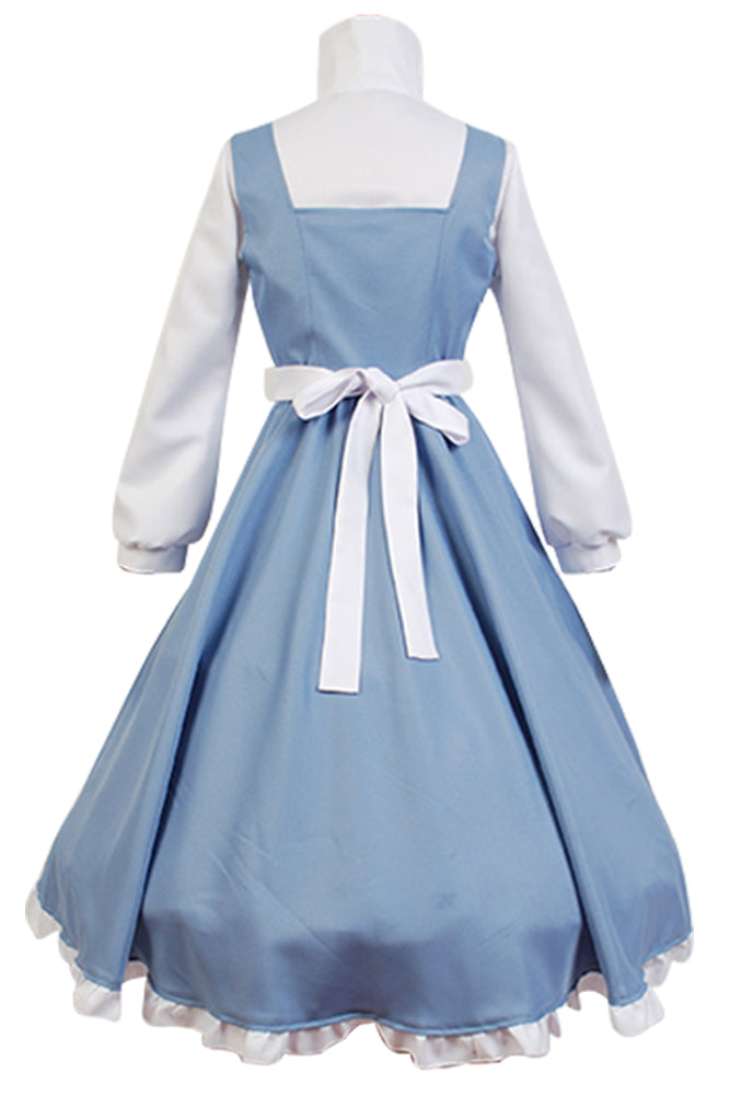 Beauty and Beast  the Maid Gown Apron Dress Outfit Cosplay Costume