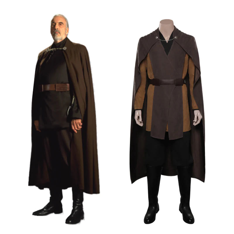 Star Wars Tales Of The Jedi Count Dooku  Cosplay Costume Outfits Halloween Carnival Suit