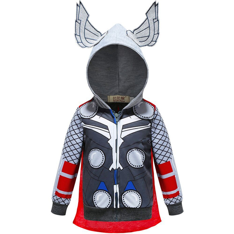 Marvel Thor Zip Up Hoodie For Kids Children