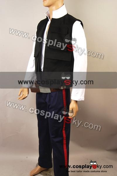 Star Wars ANH A New Hope Han Solo Vest Shirt Pants Cosplay Costume