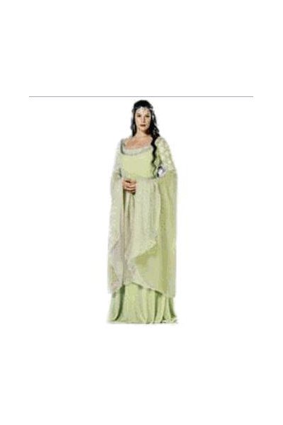 The Lord of the Rings Arwen Light Green Gown Dress Costume