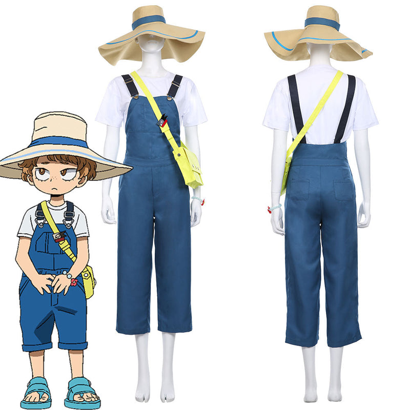 My Hero Academia Heroes: Rising Katsuma T-shirt Dungarees Jumpsuits Set Cosplay Costume