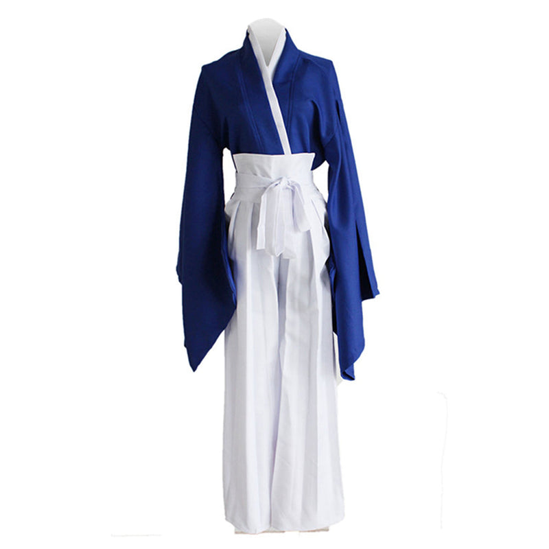 Anime Rurouni Kenshin Himura KENSHIN Blue Kendo Kimono Cosplay Costume