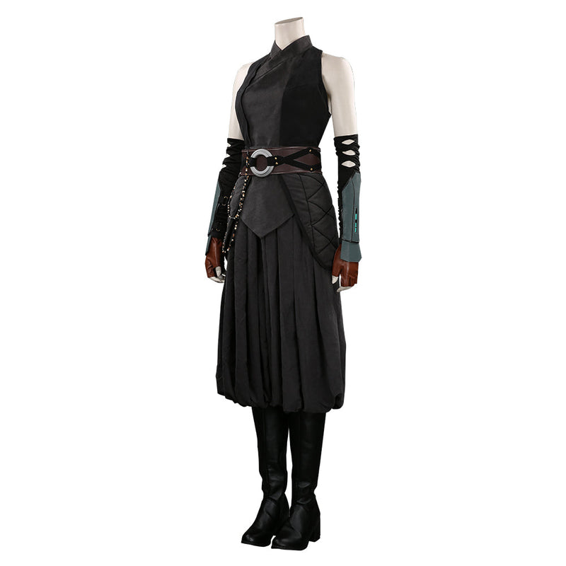 The Mandalorian Ahsoka Tano Black Outfits Halloween Carnival Suit Cosplay Costume