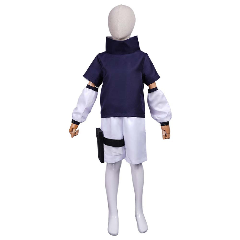 NARUTO Sasuke Uchiha Kids Children Top Pants Halloween Carnival Suit Cosplay Costume