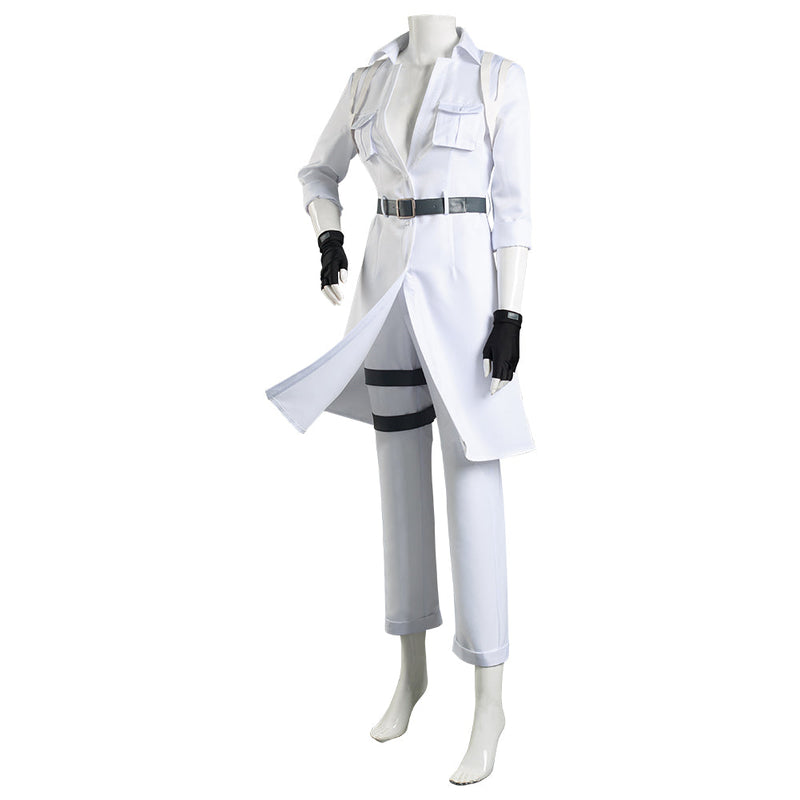 Cells at Work Black White Blood Cell Leukocyte Coat Pants Outfit Cosplay Costume