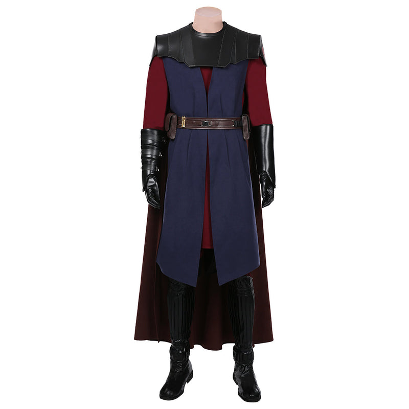 Star Wars: The Clone Wars Anakin Skywalker Coat Cloak Uniform Outfits Halloween Carnival Suit Cosplay Costume