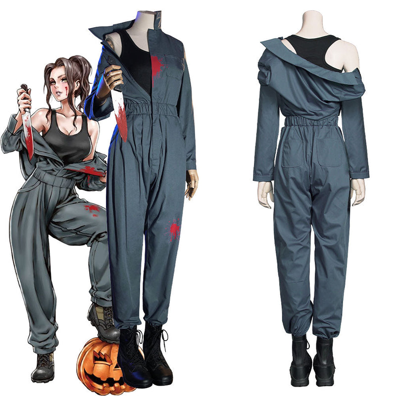 Movie Halloween Michael Myers Women Overalls Uniform Outfits Halloween Carnival Suit Cosplay Costume