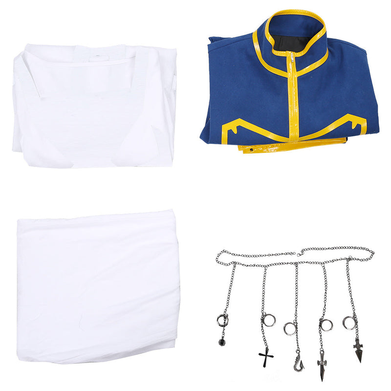 Anime HUNTER×HUNTER-Kurapika Juvenile Top Skirt Outfits Halloween Carnival Costume Cosplay Costume