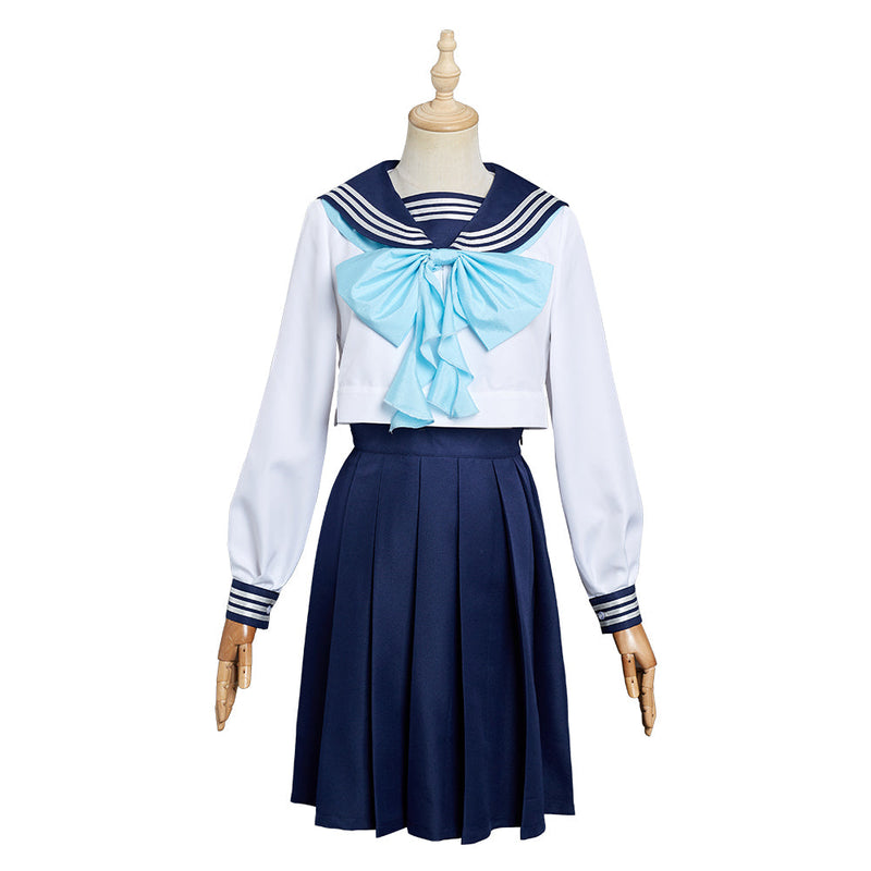 Akebi‘s Sailor Uniform - Komichi Akebi School Uniform Skirt Halloween Carnival Cosplay Costume