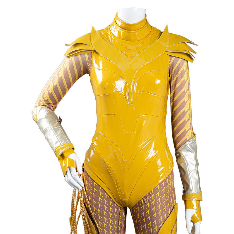 Wonder Woman 1984 Gold Jumpsuit Battle Suit WW84 Cosplay Costume