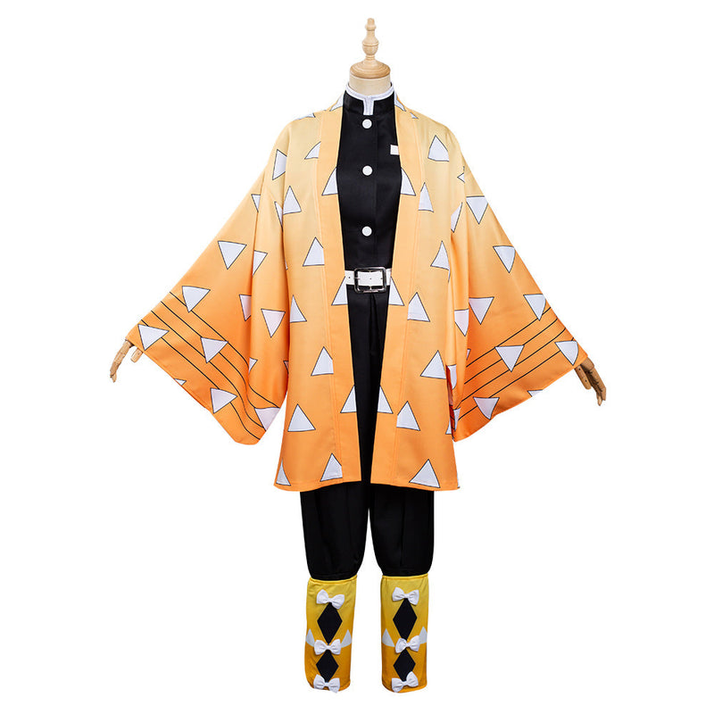 Demon Slayer: Kimetsu no Yaiba Agatsuma Zenitsu Kimono Comic Con Cosplay Costume